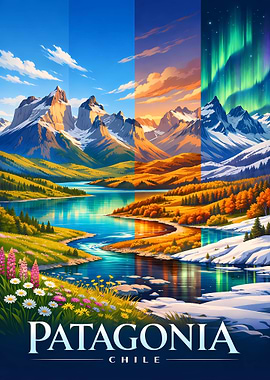 Patagonia Chile Landscape Four Seasons