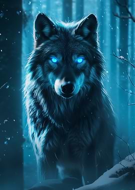 Dark Wood Collection: Winter Forest ~ Wolf