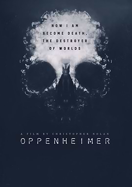 Oppenheimer Movie Poster Skull