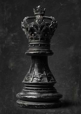 Monochrome Chess King Piece
