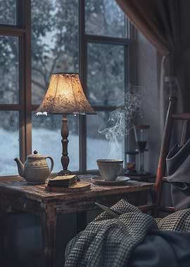 Cozy Indoor Scene with Tea
