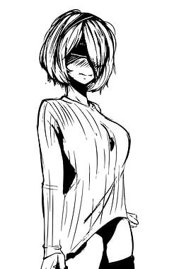 Anime Girl in Sweater