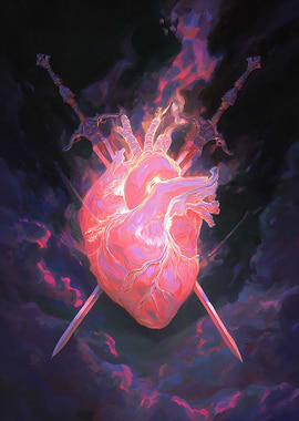 Heart Pierced By Swords