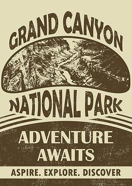 Grand Canyon National Park: Adventure Awaits Poster