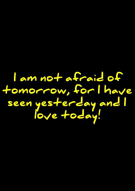 Inspirational Quote: Fearless Tomorrow