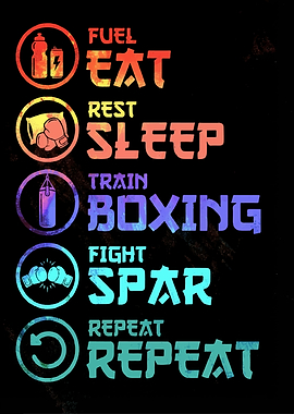 Funny Boxing Training Repeat