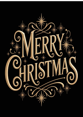 Elegant Merry Christmas Typography