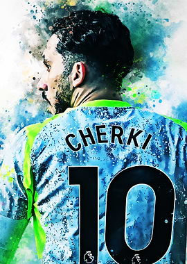 Cherki Number 10 Football Art