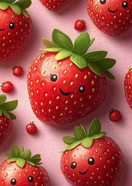 Cute Strawberry Pattern