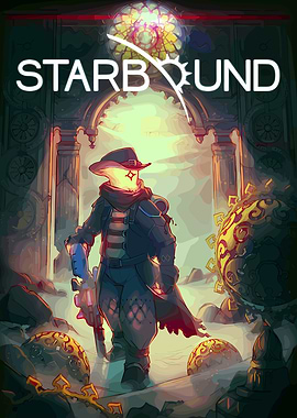 Starbound Game Character Illustration