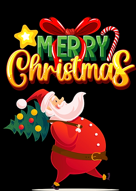 Merry Christmas Santa Claus Illustration