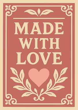 Made With Love Decorative Sign