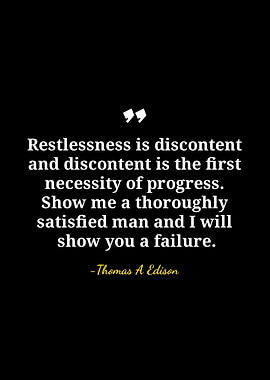 Thomas Edison Quote on Progress