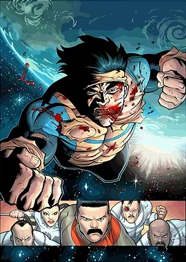 Invincible Comic Book Panel
