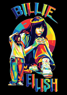 Billie Eilish Wpap art