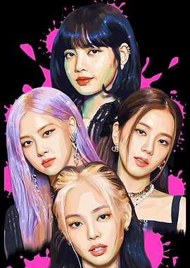 Blackpink Portrait Digital Art