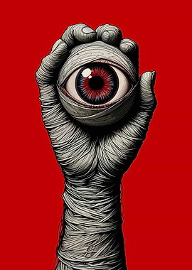 Mummy Hand Holding Eyeball