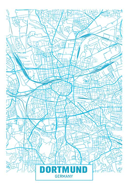 Dortmund, Germany City Map