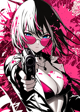Anime Girl with Gun
