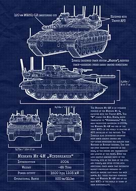 Merkava Mk 4M Windbreaker Blueprint