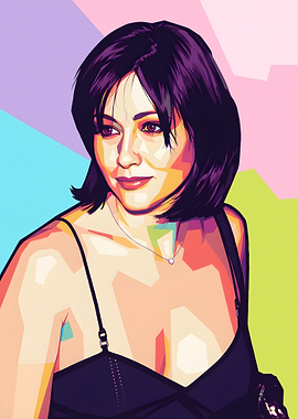 Shannen Doherty Pop Art Portrait