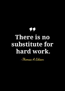 Hard Work Quote by Thomas Edison