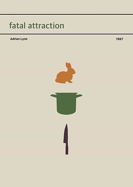 Fatal Attraction Minimalist Movie Poster