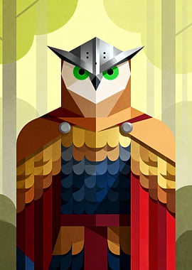 Armored Owl Knight in Forest