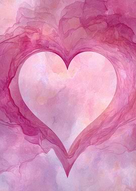 Abstract Pink Heart