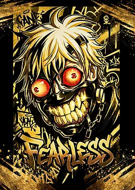 Fearless Anime Character with Mask