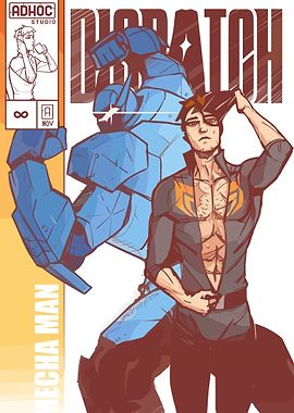 Mecha Man Comic Cover Art