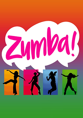 Zumba Dance Fitness Silhouettes
