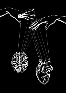 Brain and Heart Marionettes