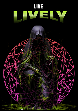 Lively Grim Reaper Digital Art