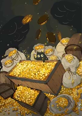 Black Cat in Treasure Trove