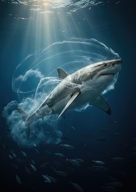 Great White Shark Underwater
