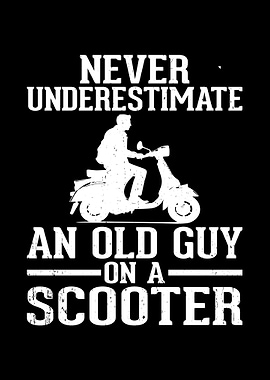 Never Underestimate Old Guy on Scooter