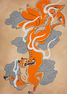 Nine-tailed Fox Illustration