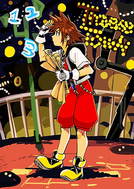 Sora in Traverse Town