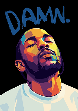 Kendrick Lamar DAMN. album cover