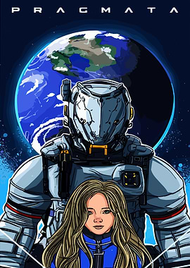 Pragmata: Astronaut and Girl in Space