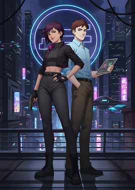 Invigal and Robert Dispatch Comic Book Poster