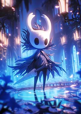 Hollow Knight in Blue Light