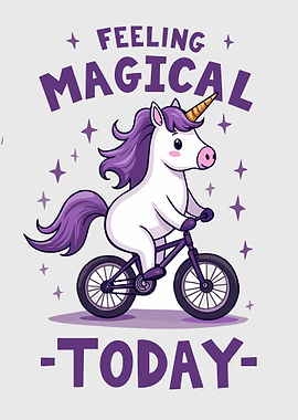 Magical Unicorn on Bike