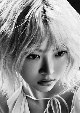 Black and White Portrait of Woman hong eunchaem