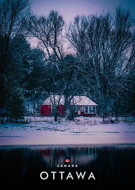 Ottawa, Canada Winter Landscape