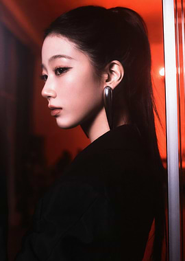Profile of a Woman with Earrings kazuha