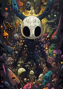 Hollow Knight Colorful Illustration