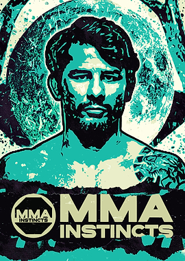 MMA Instincts Fighter Poster