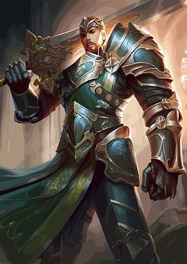 Armored Warrior with Sword